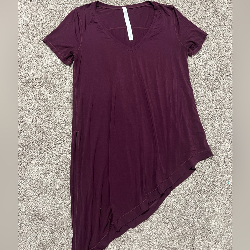 Lululemon size 2 asymmetrical shirt